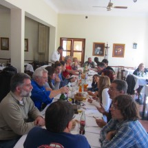 With the Volkswagen camper club in the best restaurant we enjoyed in Argentina